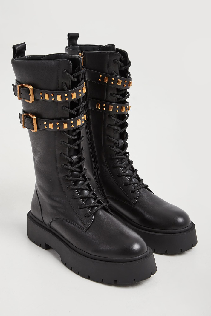 Trapery damskie skórzane TWINSET