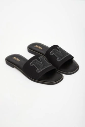 Klapki damskie skórzane Gene MAX MARA BEACHWEAR