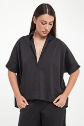 Koszula damska z krótkim rękawem Pittura MAX MARA BEACHWEAR