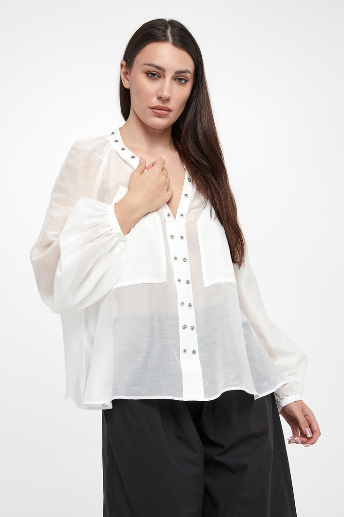 Koszula damska z jedwabiem Darren PINKO