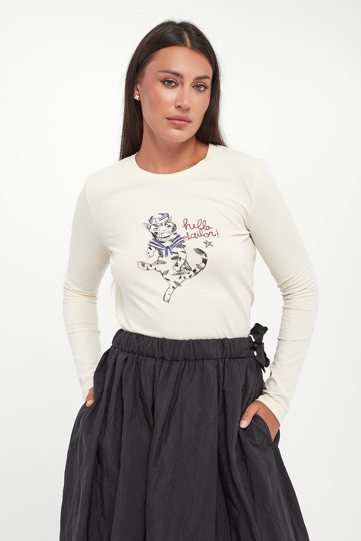 Bluzka damska z nadrukiem Vicino WEEKEND MAX MARA
