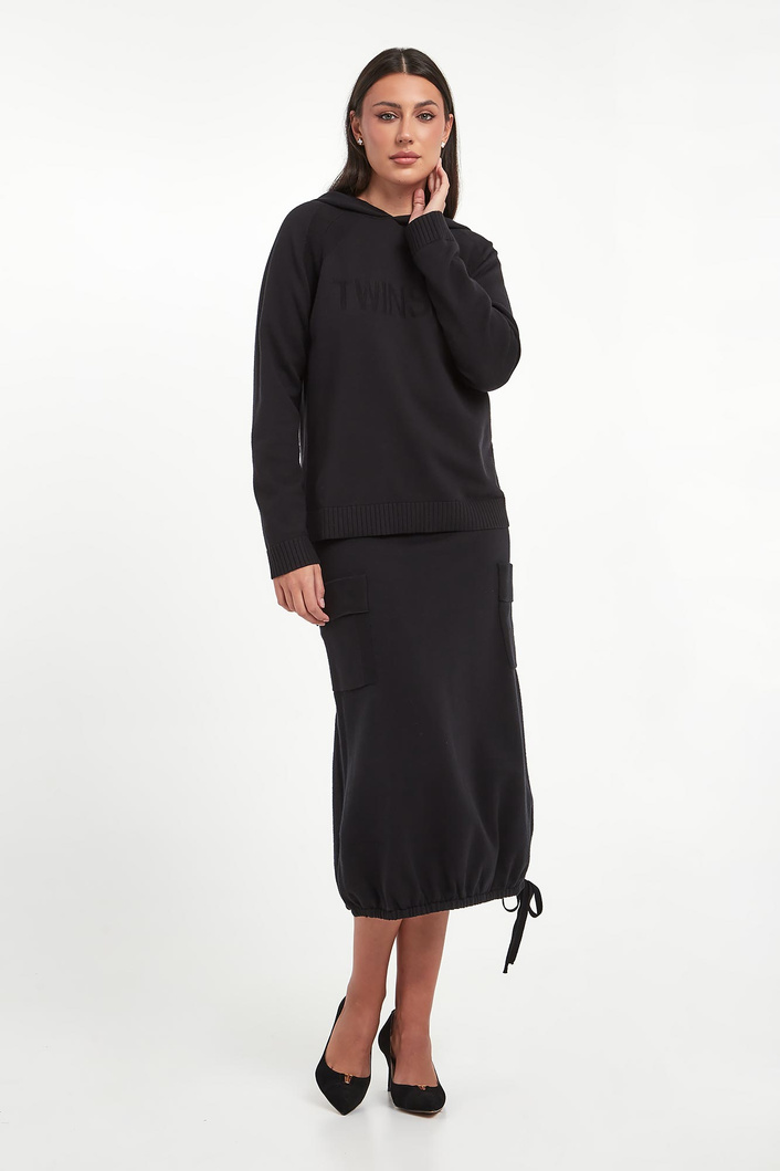 Sweter damski z kapturem TWINSET U&B