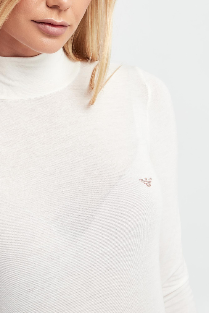 Longsleeve damski z golfem EMPORIO ARMANI UNDERWEAR