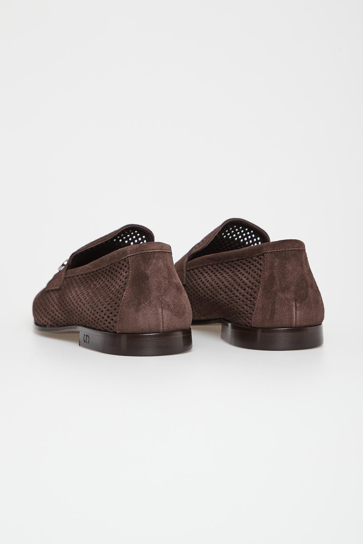 Loafersy męskie zamszowe CESARE CASADEI