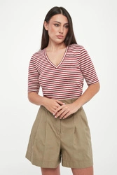 T-shirt damski lniany Opzione WEEKEND MAX MARA