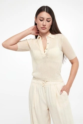 Sweter damski z krótkim rękawem Torbole MARELLA MONOCHROME