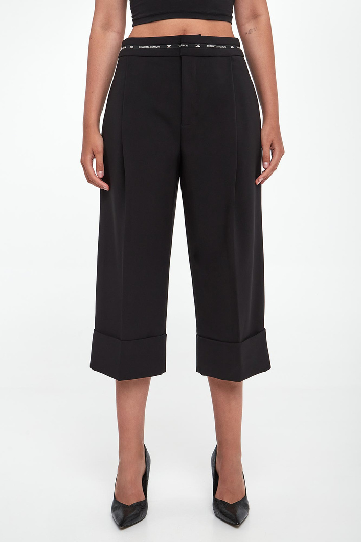 Bermudy damskie z krepy ELISABETTA FRANCHI