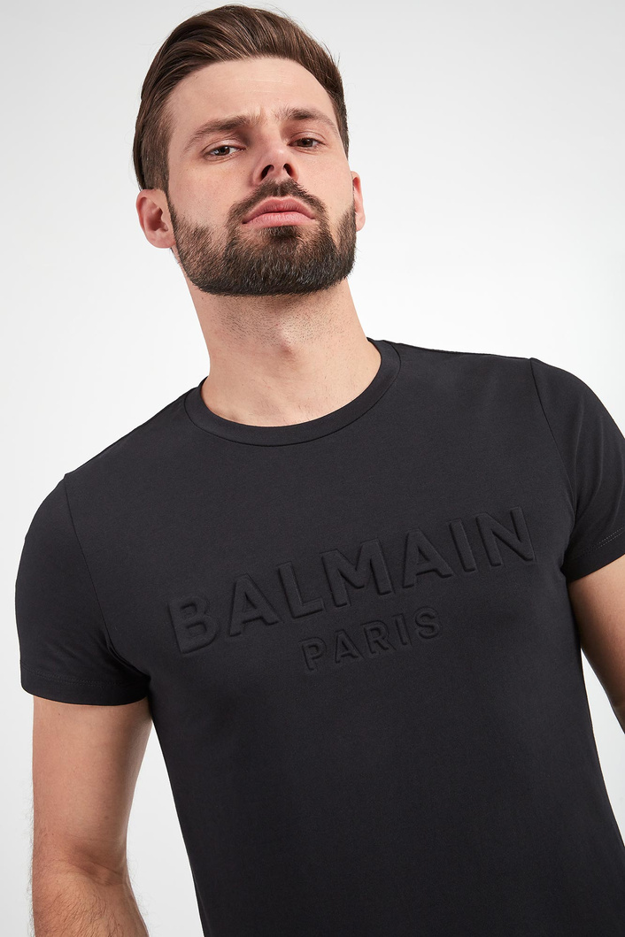 T-shirt męski z logo BALMAIN