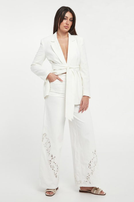 Jeansy damskie z haftem TWINSET