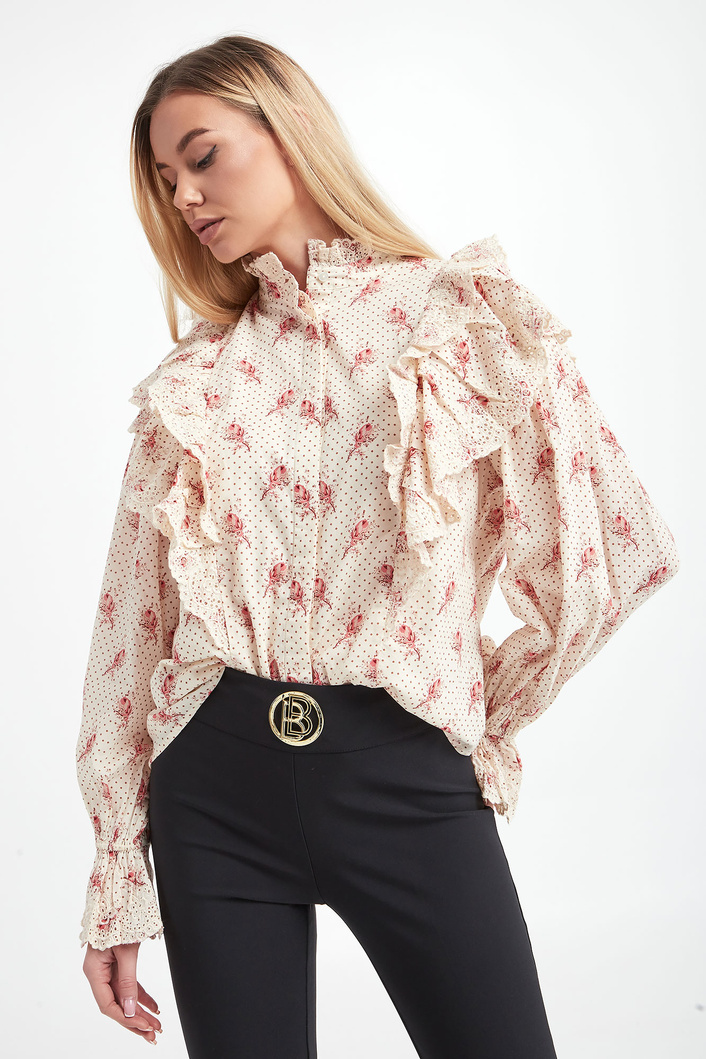  Koszula damska z falbanami NOTES DU NORD