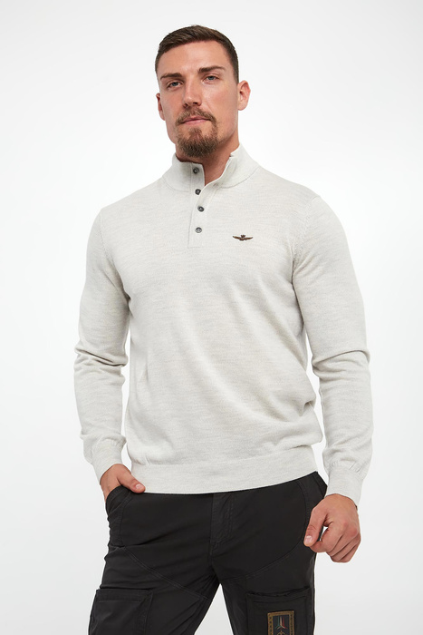 Sweter męski wełniany AERONAUTICA MILITARE