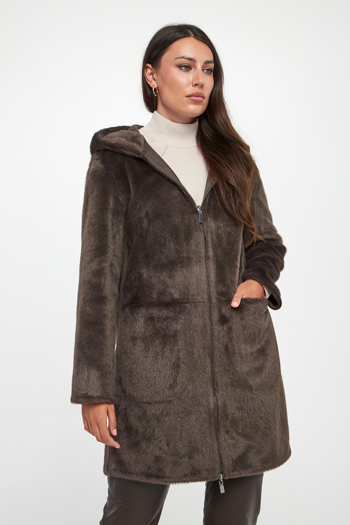 Kożuch damski dwustronny DIEGO M