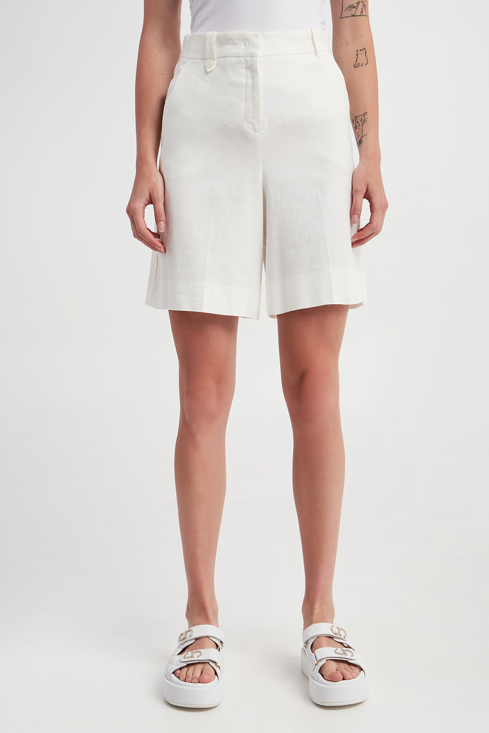 Spodenki damskie lniane Vistola MARELLA MONOCHROME