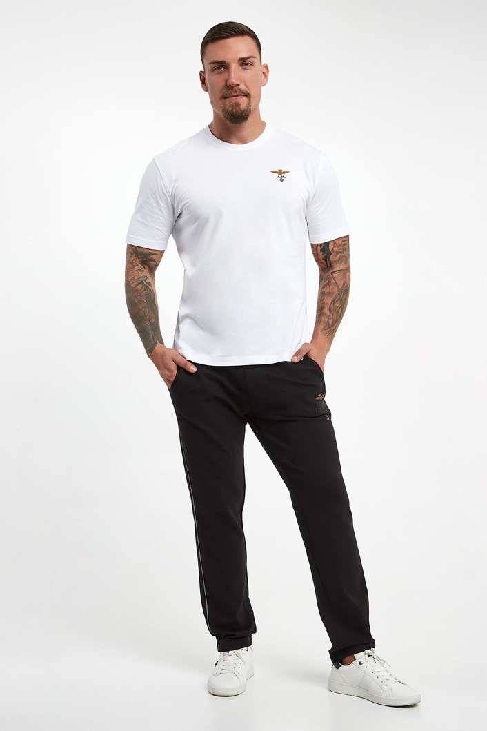 T-shirt męski z logo AERONAUTICA MILITARE