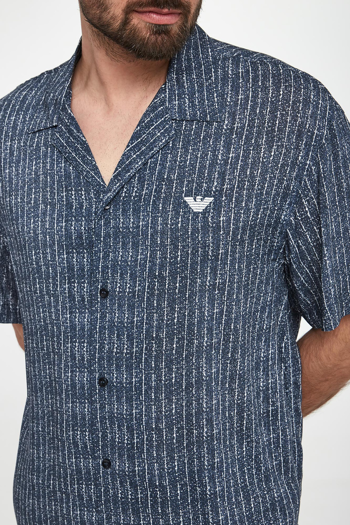 Koszula męska z krótkim rękawem EMPORIO ARMANI SWIMWEAR