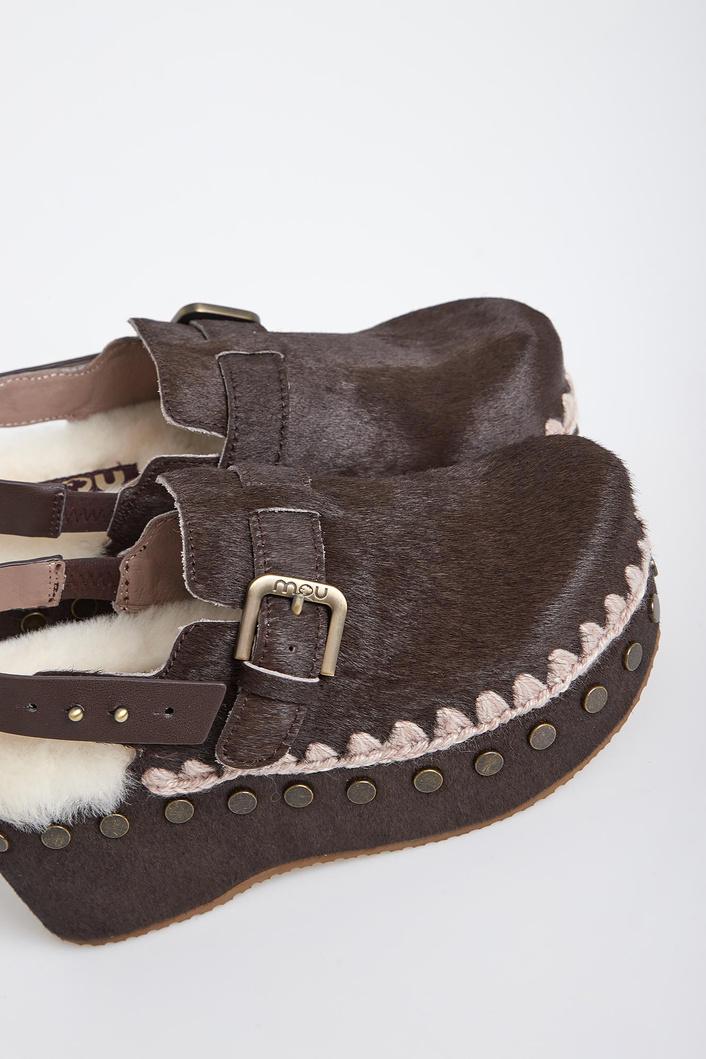 Klapki damski Pony skin clog MOU