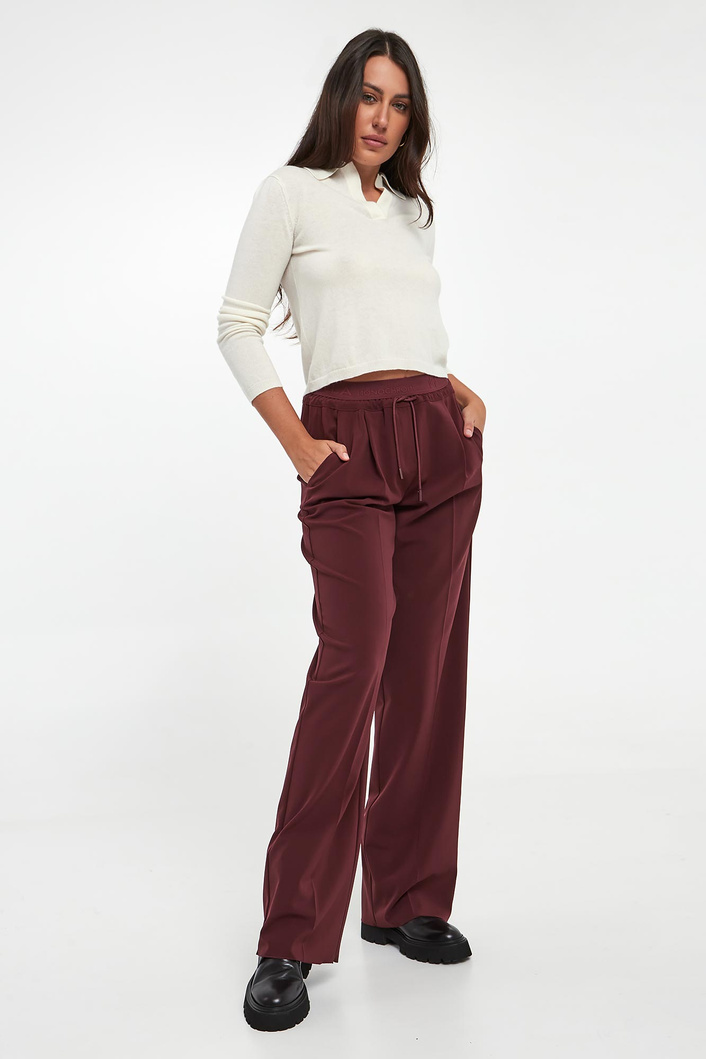 Sweter damski dziewicza wełna z kaszmirem Moxa