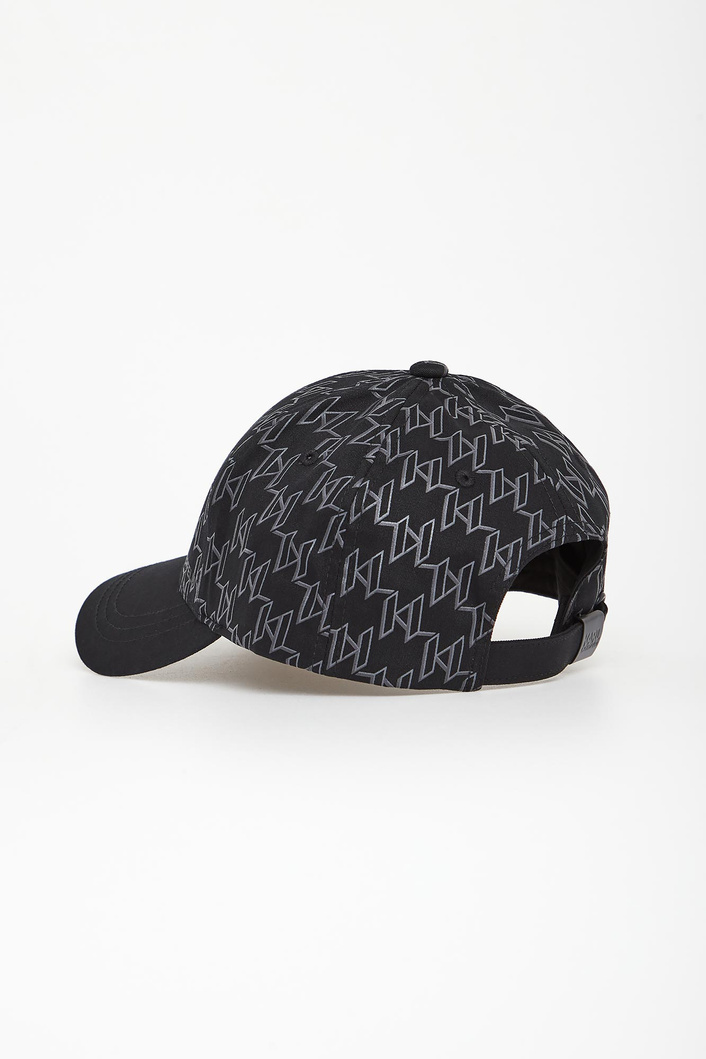 Czapka z daszkiem męska z logo KARL LAGERFELD