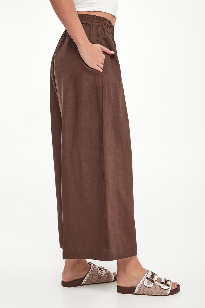 Spodnie damskie lniane Felino WEEKEND MAX MARA