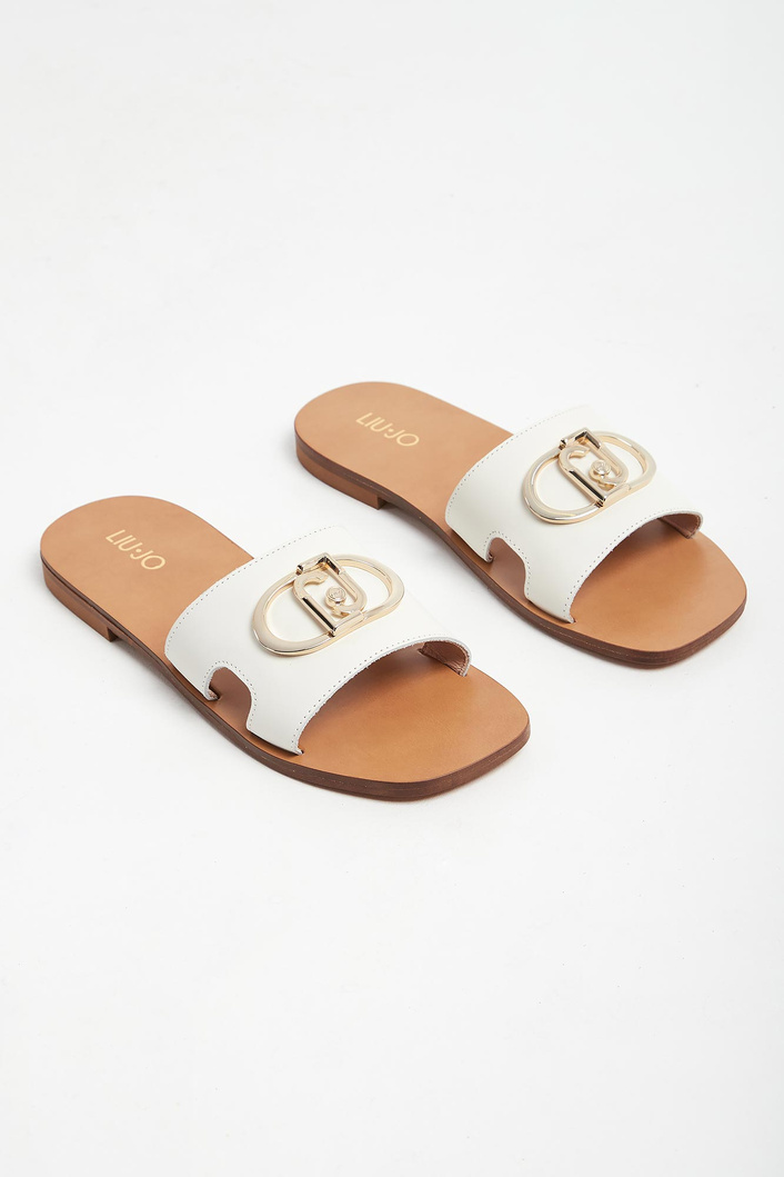 Klapki damskie skórzane LIU JO