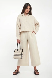 Spodnie damskie lniane Canneti MM