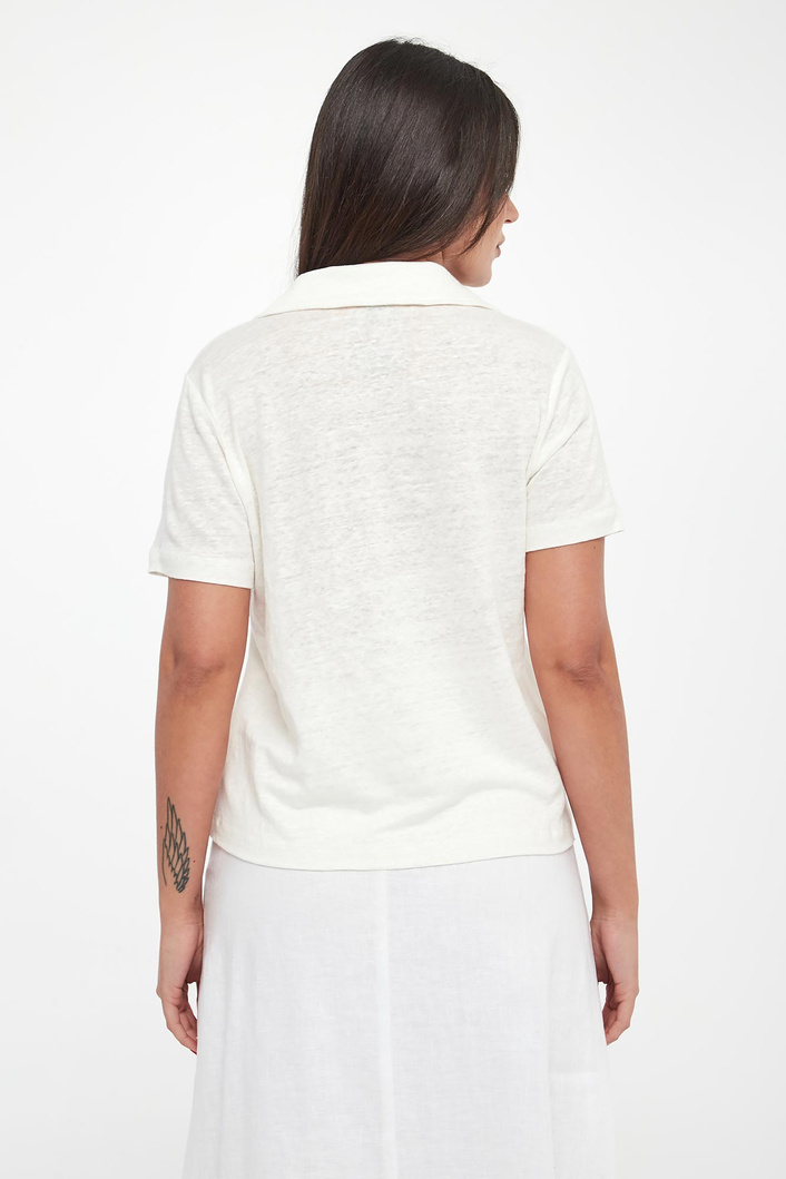 Polo damskie lniane Troms ECOALF