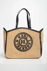 Torebka damska shopper pleciona KARL LAGERFELD