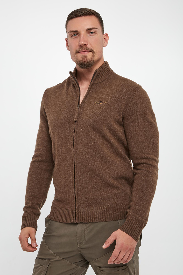 Sweter męski rozpinany AERONAUTICA MILITARE