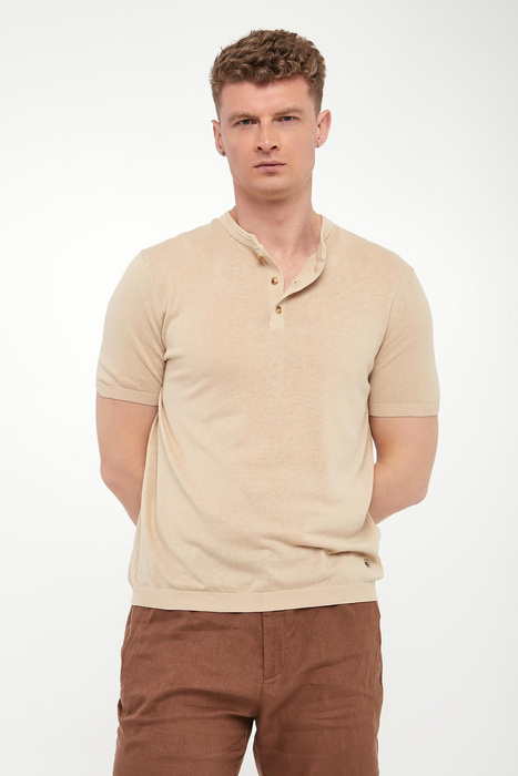 T-shirt męski z lnem LIU JO