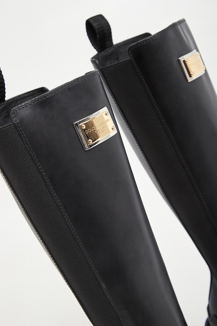 Kozaki skórzane DOLCE & GABBANA