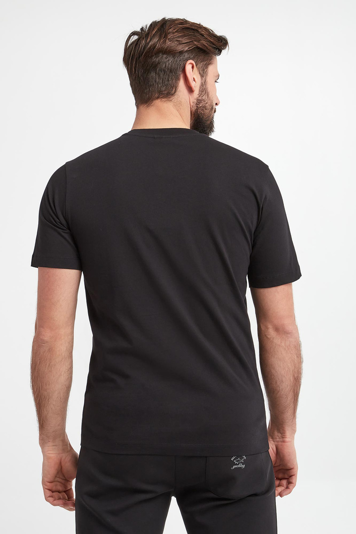 T-shirt męski z logo PAUL&SHARK