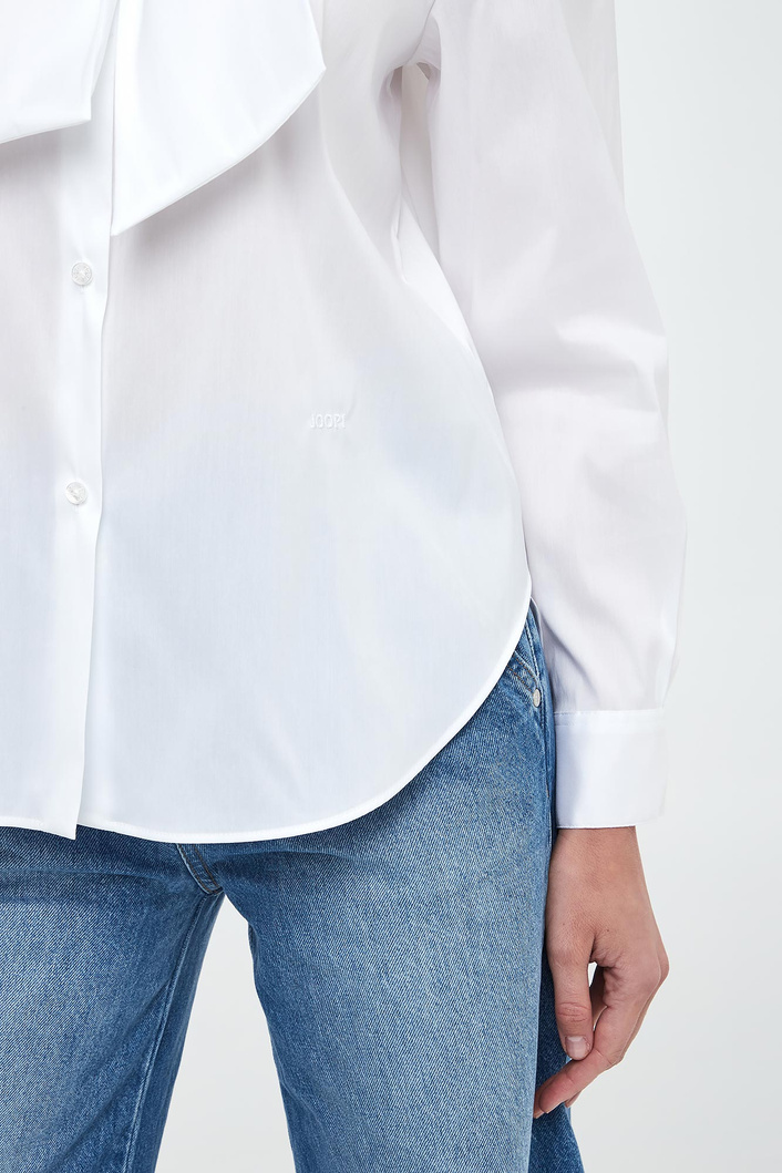 Koszula damska popelinowa z kokardą Bernarda JOOP!