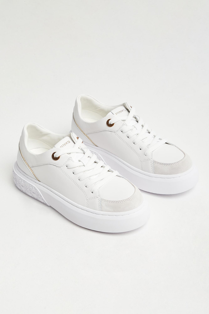 Sneakersy damskie skórzane PINKO