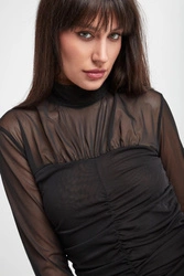 Bluzka damska z siatki GESTUZ