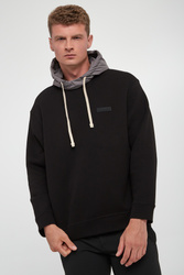 アルマーニ♡ Bluza męska z kapturem ARMANI EXCHANGE Czarny Regular