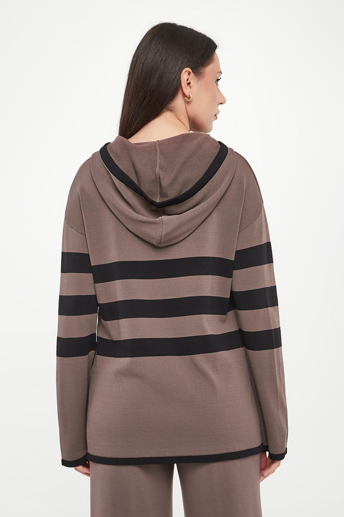 Sweter damski z kapturem JOSEPH RIBKOFF