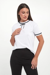 T-shirt damski z kokardą TWINSET