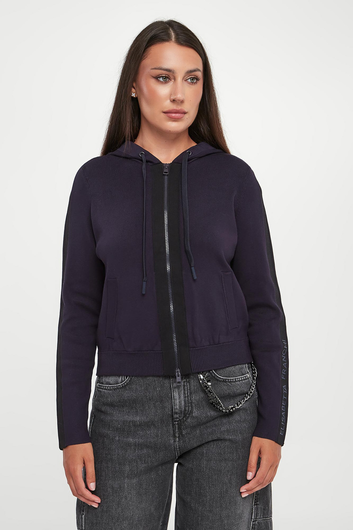Sweter damski z kapturem ELISABETTA FRANCHI