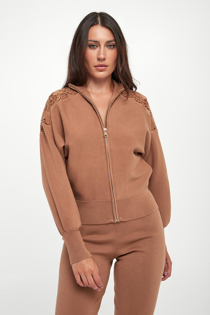 Sweter damski zapinany na zamek TWINSET