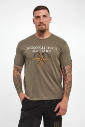 T-shirt męski z logo AERONAUTICA MILITARE