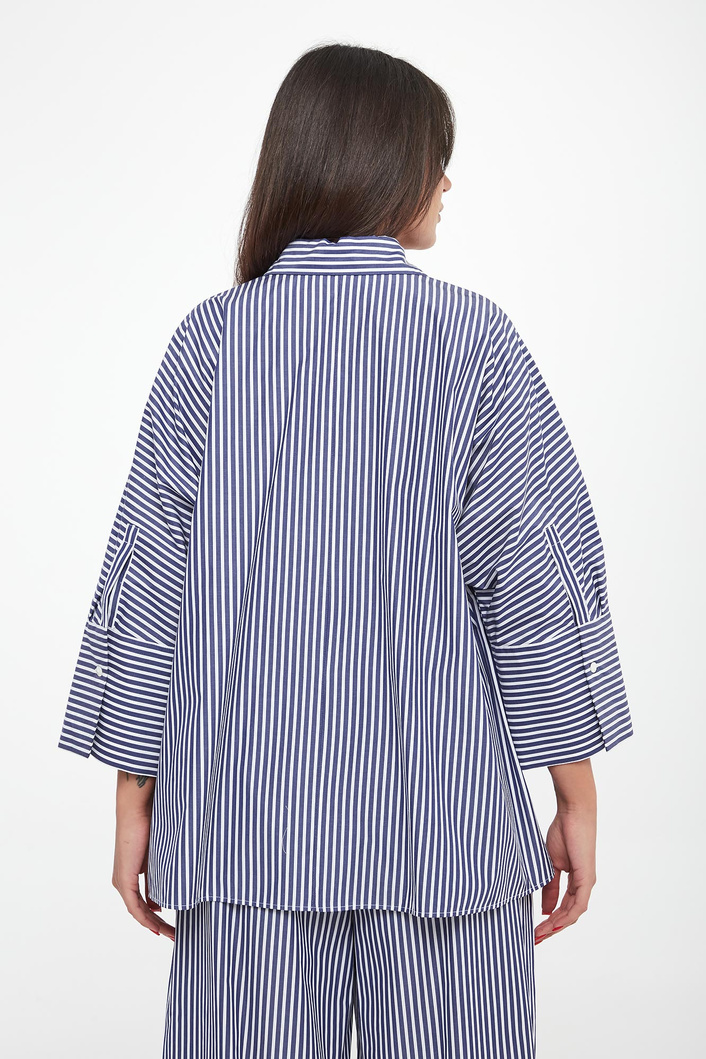 Koszula damska popelinowa w paski Hudson WEEKEND MAX MARA