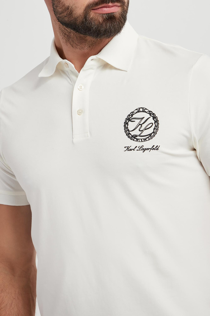 Polo męskie z logo KARL LAGERFELD