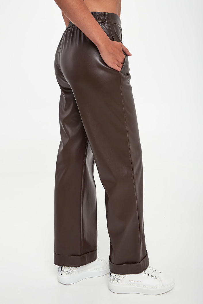 Spodnie damskie z ekoskóry LIU JO