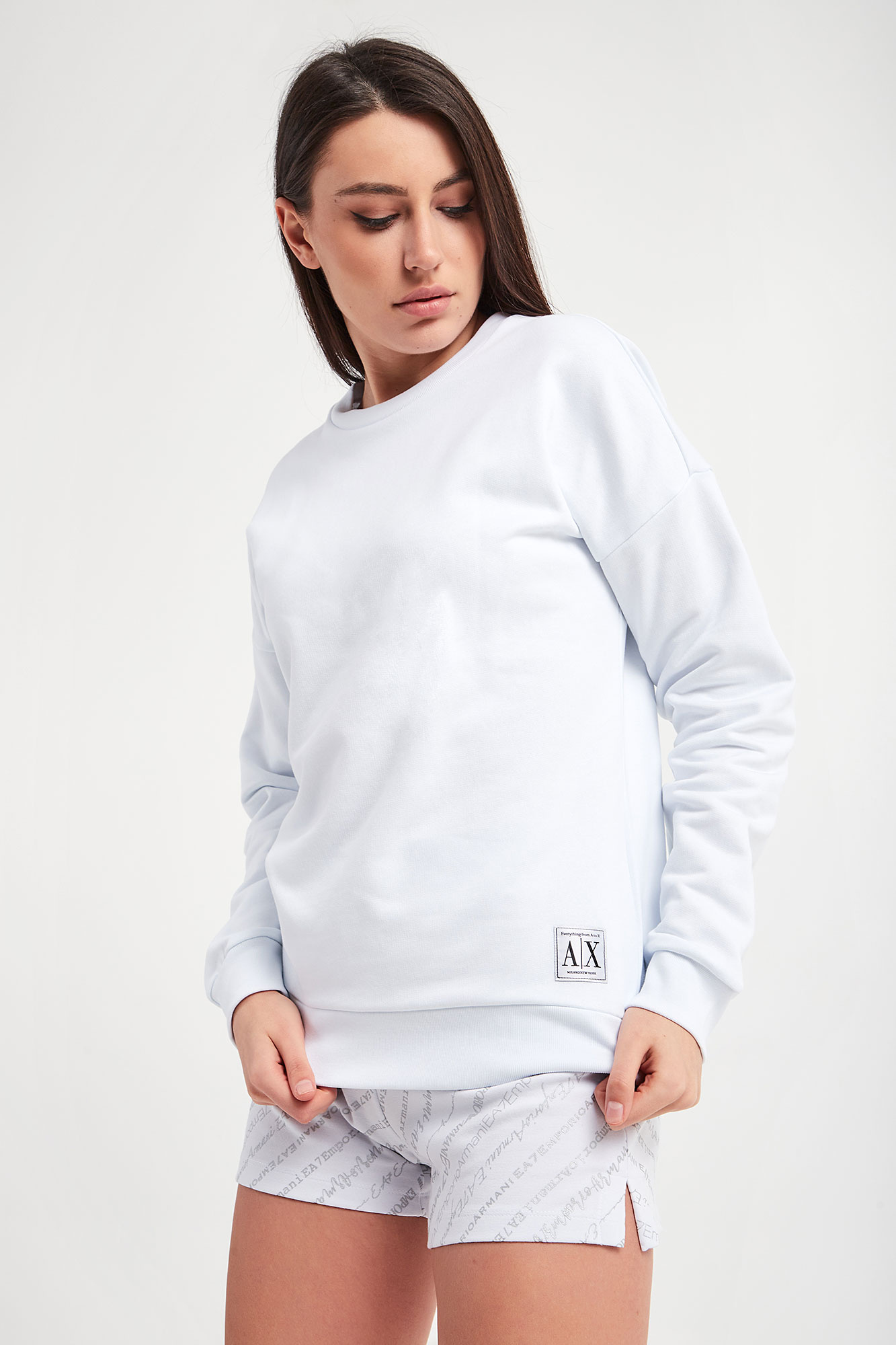 Bluza damska ARMANI EXCHANGE Biały Regular