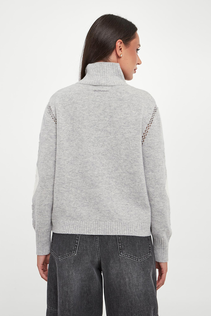 Sweter damski z haftem ERMANNO FIRENZE