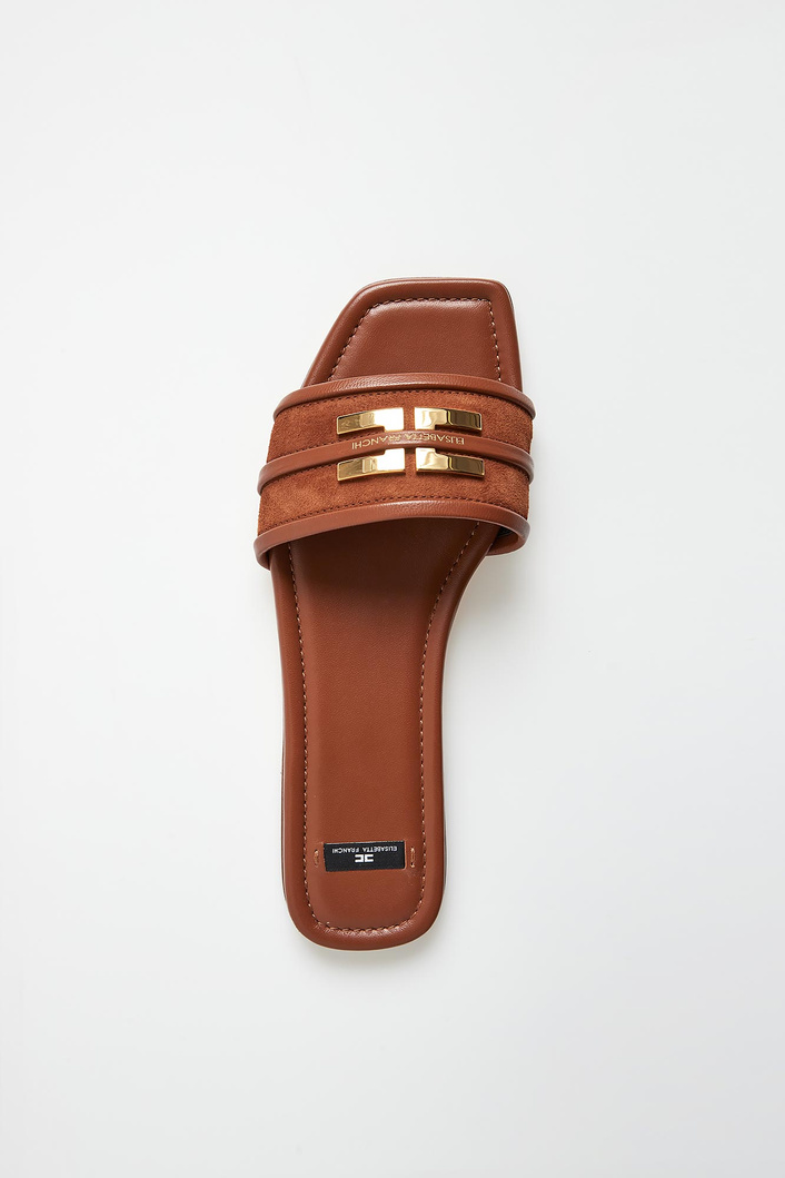 Klapki damskie skórzane ELISABETTA FRANCHI