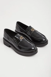 Mokasyny damskie skórzane TWINSET
