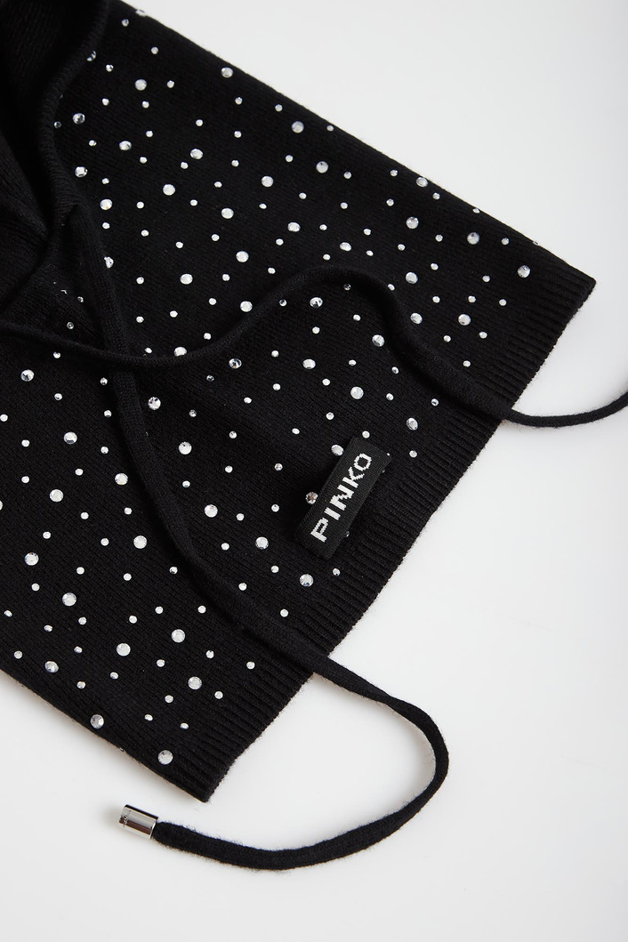 Kominiarka damska wełniana balaclava PINKO