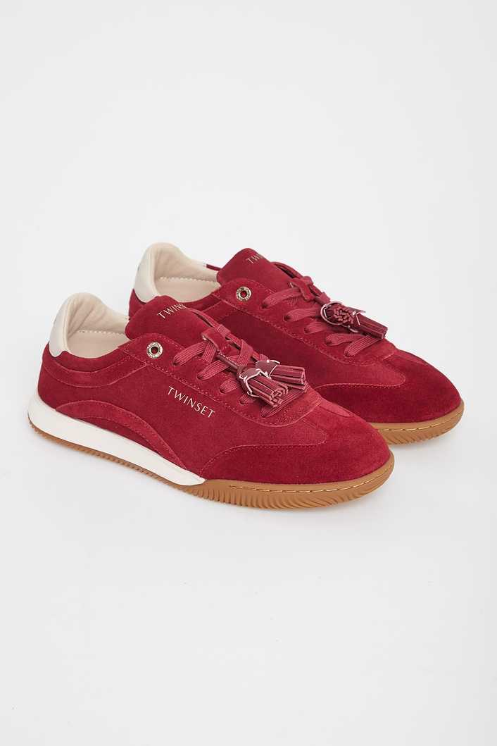 Sneakersy damskie zamszowe TWINSET