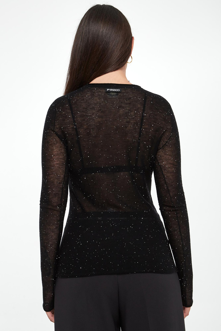 Longsleeve damski wełniany Pico PINKO